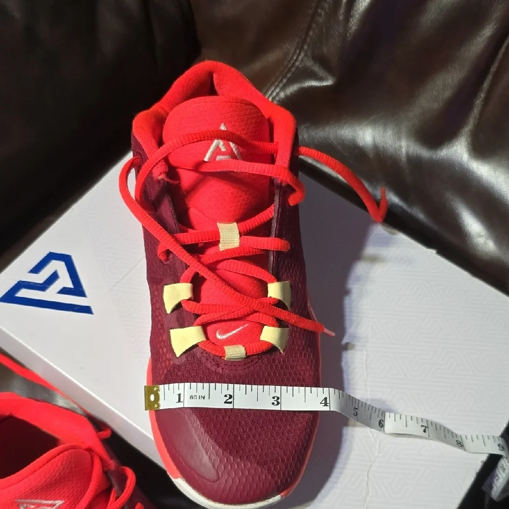 Nike Freak 1, 5Y Orange and Red Sneakers